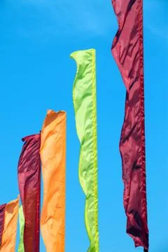 Colored flags Stock Photos