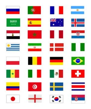 Colored flags vector illustration design Stock Illustration