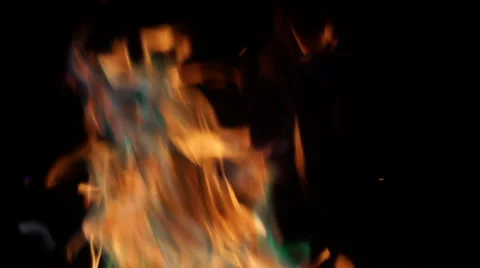 Colored flames in slowmotion Stock-Footage 67607966