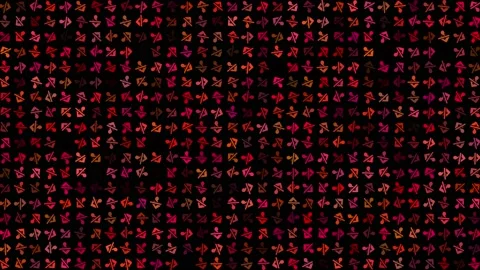 Colored flashing rotating silence icon on black bg. Abstract festive background Stock Footage 237420093