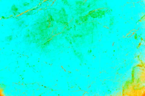 Colored flat stone surface with cracks, changed color scheme Stock Photos