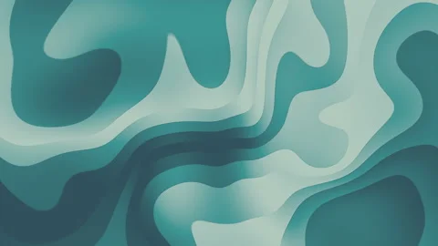 Colored flowing liquid waves abstract motion background. Seamless loop animation Stock Footage 122296861
