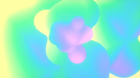 Colored fluid forms digital loop animation 3d render modern liquid background 4K Stock Footage 149048499