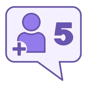 Colored Follower Icon. Vector Illustration. User Following Another User on .. Stock Illustration