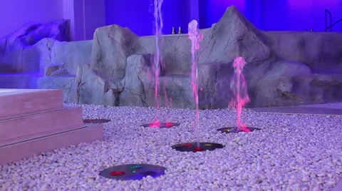Colored Fountains Video stock 31659111