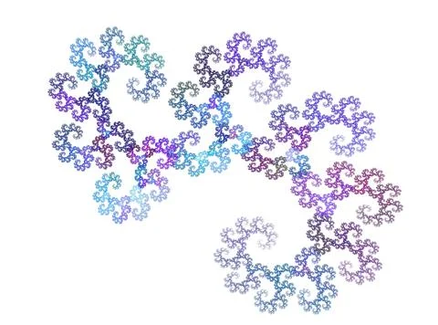 Colored fractal Stock Illustration