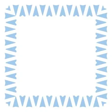 Colored frame, blank background vector design in blue, white colors. Stock Illustration