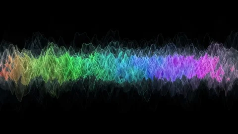 Colored frequency graph. Stock Footage 79221284