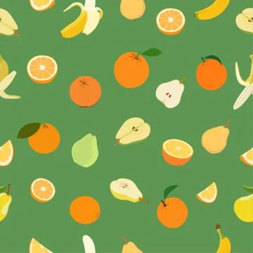 Colored fruits イラスト素材