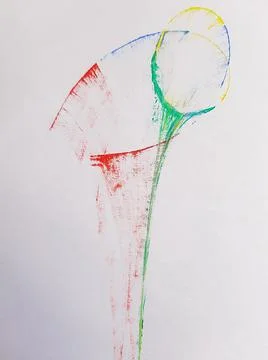 Colored funnel on white background Stock Photos