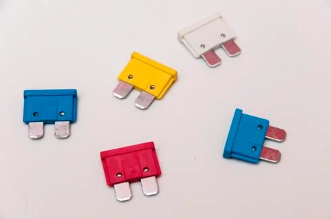 Colored fuses 스톡 사진