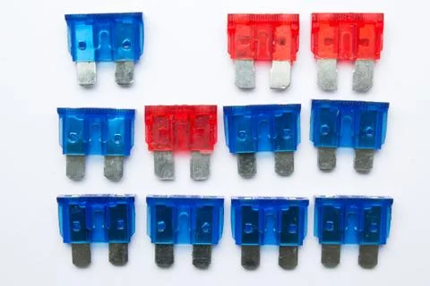 Colored fuses Stock Photos