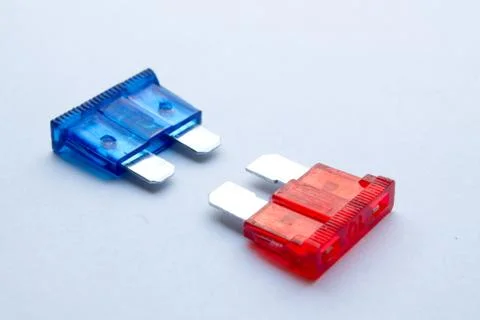 Colored fuses Stock Photos