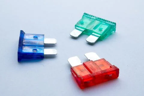 Colored fuses Stock Photos