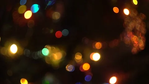 Colored garland in the focus 4K Stock Footage 101079566