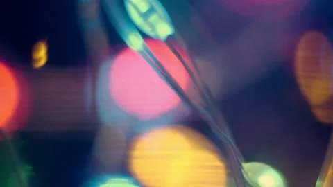 Colored garland Stock Footage 131200632