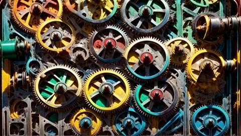 Colored gears Stock Footage 280922132