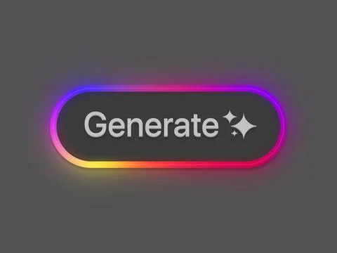 Colored Generate button Stock Illustration
