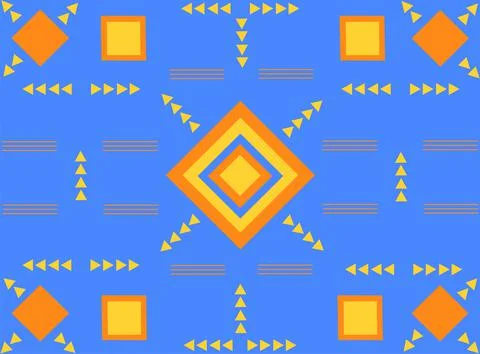 Colored geometric abstract background. Modern grid flyer with geometric shapes Stock Illustration