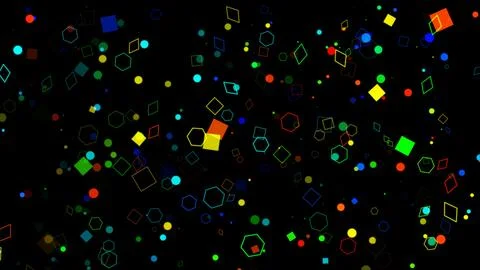 Colored Geometric Figures Stock Illustration