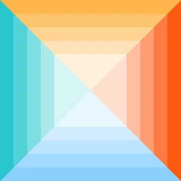 A colored geometric monochrome square divided into four colors. 스톡 일러스트