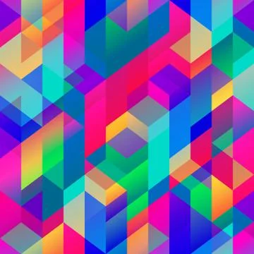 Colored geometric pattern Stock Illustration