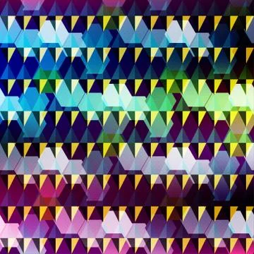 Colored geometric pattern vector illustration Stock Illustration