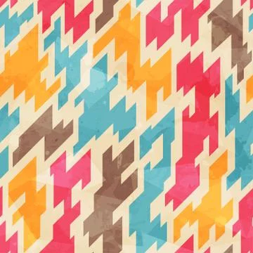 Colored geometric seamless pattern Stock Illustration