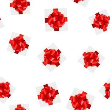 Colored Gift Box Seamsell pattern on Background Stock Illustration