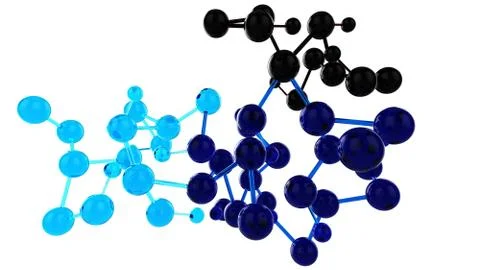 Colored glass balls network Stock Illustration