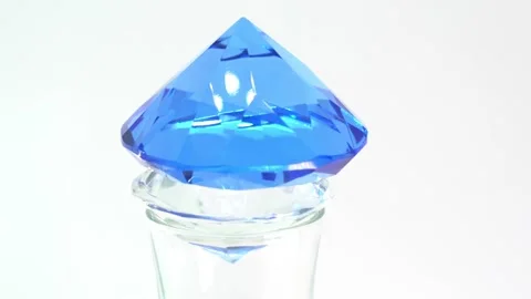 Colored glass diamonds but professionally cut Vídeo Stock 220155029