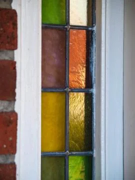 Colored glass window Stock Photos