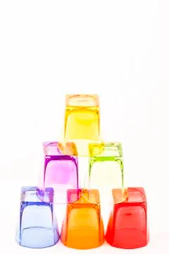 Colored glasses Stock Photos