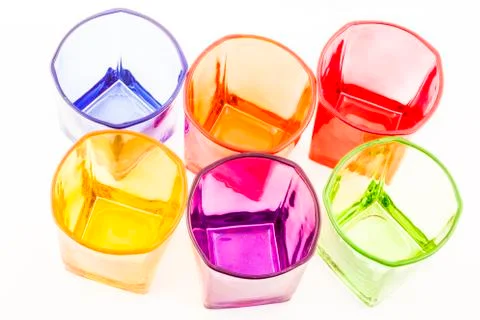 Colored glasses Stock Photos