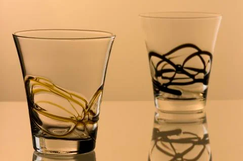 Colored glasses Stock Photos