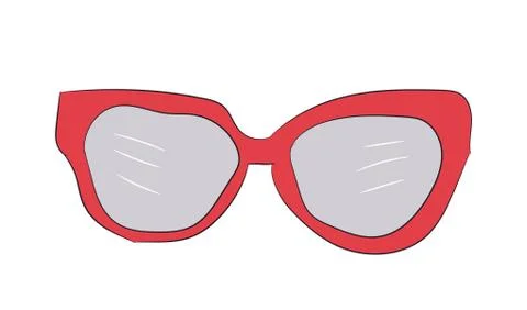 Colored glasses, vector Stock Illustration