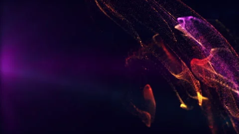 Colored Glowing Waves Stock Footage 158000086