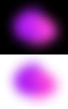 Colored gradient abstract shape on transparent background Stock Illustration