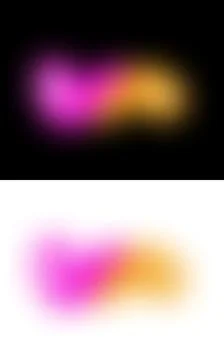 Colored gradient abstract shape on transparent background Ilustración de archivo