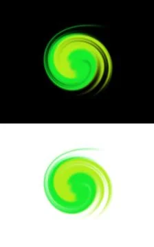 Colored gradient abstract shape on transparent background Ilustración de archivo
