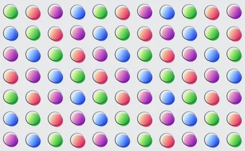 Colored gradient circles dot pattern fun vibrant mood Illustrazione stock