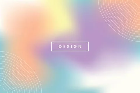Colored gradient pastel colors and lines. Abstract background. Stock Illustration