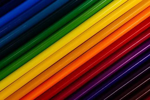 Colored gradient of pencils. Solid abstract background with color tone Fotos Stock