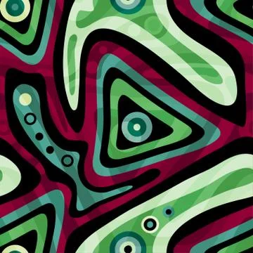 Colored graffiti abstract pattern on a black background Stock Illustration