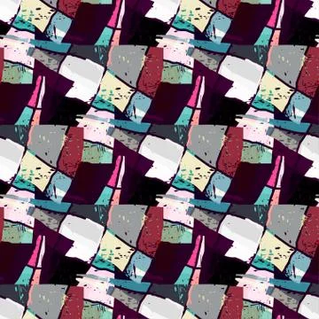 Colored graffiti seamless texture vector illustration Stock Illustration