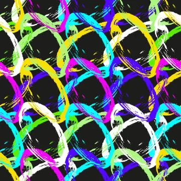 Colored graffiti seamless texture vector illustration Stock Illustration