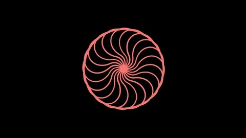 Colored graphic object on background with stroboscopic and hypnotic effect. Stock Footage 122034568