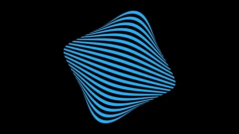 Colored graphic object on background with stroboscopic and hypnotic effect. Stock Footage 122371735