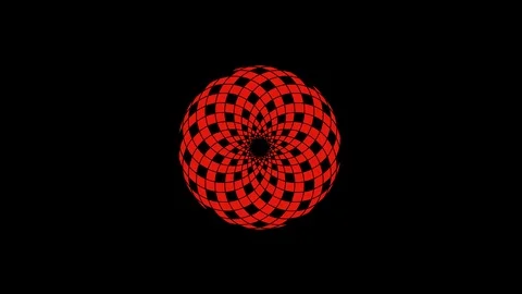 Colored graphic object on background with stroboscopic and hypnotic effect. Stock Footage 122371784