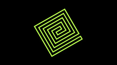 Colored graphic object on background with stroboscopic and hypnotic effect. Stock Footage 122562803